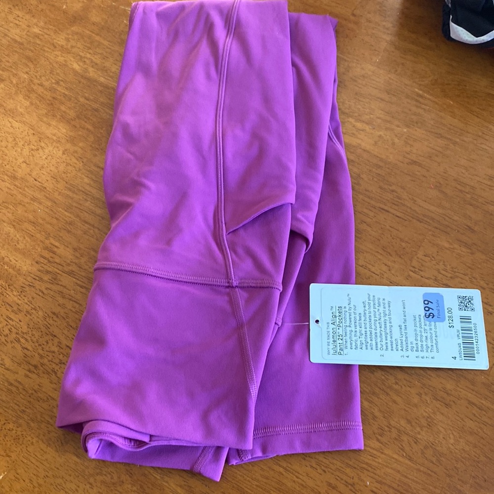 Lululemon align pant 25”with pockets